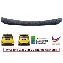 Perodua Myvi Special Edition SE ( 2nd Gen ) 2011 Lagi Best Custom Fit Original ABS Car Rear Bumper Step Scratch Guard Garnish Protector